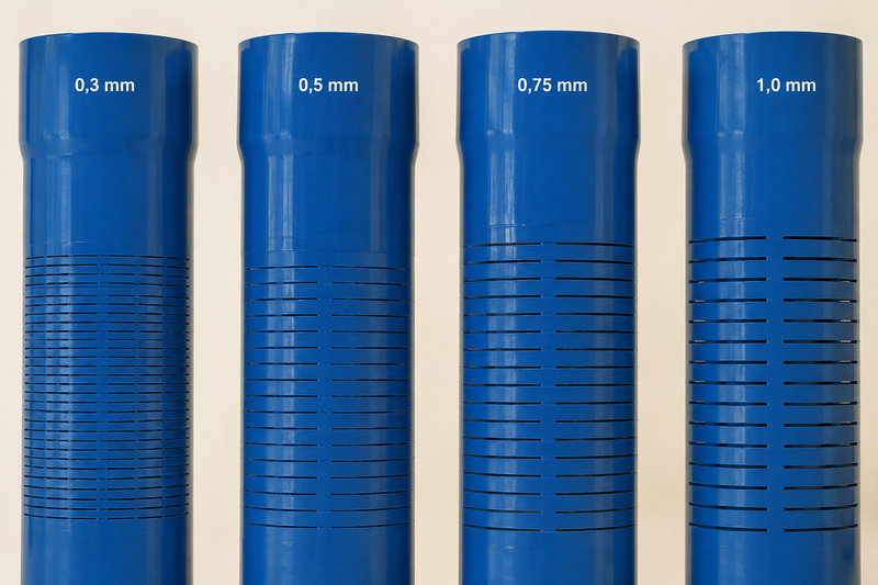 Spleetbreedte bij de filterbuis: wanneer 0,3 mm en wanneer 0,5 mm?